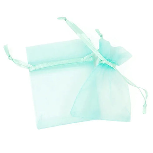 Mint Colour Mini Organza Gift Bags